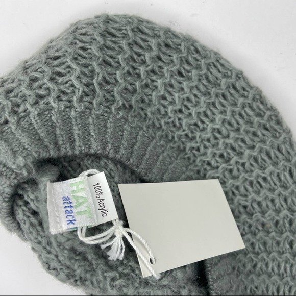 New Hat Attack Crochet Knit Gray Beret main image 7